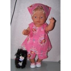 overgooier setje strawberry shortcake roze tea baby born 43cm