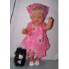 overgooier setje strawberry shortcake roze tea baby born 43cm