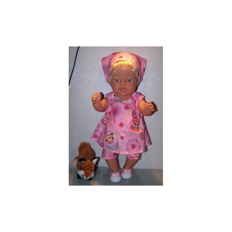 overgooier setje strawberry shortcake bloem baby born 43cm