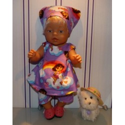 overgooier setje dora paraplu baby born 43cm