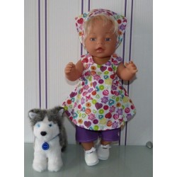 overgooier setje hartjes groot baby born 43cm