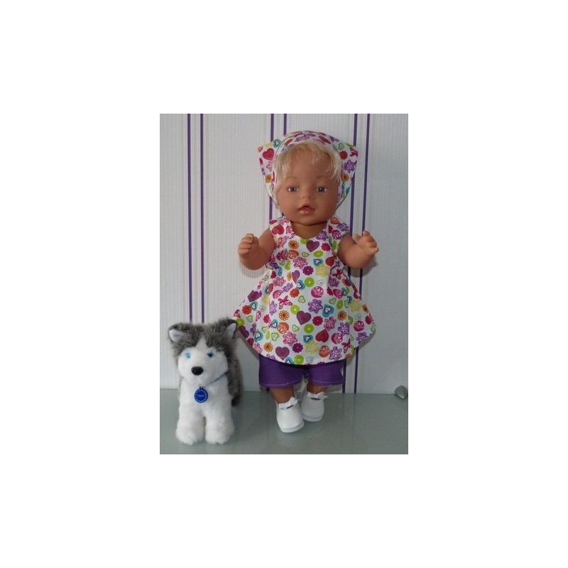 overgooier setje hartjes groot baby born 43cm