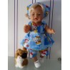 overgooier setje hello kitty blauw ballon baby born 43cm