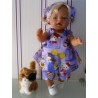 overgooier setje hello kitty paars ballon baby born 43cm