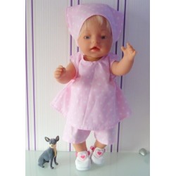 overgooier setje roze sterren baby born 43cm