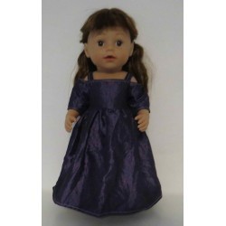 prinsessenjurk paars baby born 43cm