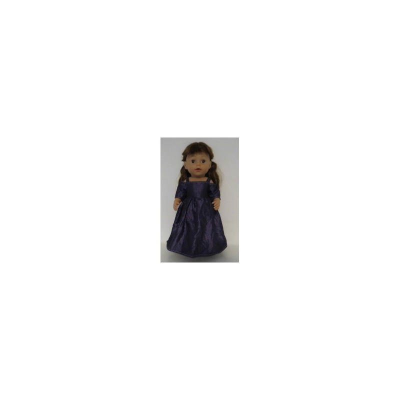 prinsessenjurk paars baby born 43cm