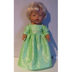 prinsessenjurk licht groen baby born 43cm