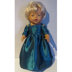 prinsessenjurk donker groen baby born 43cm