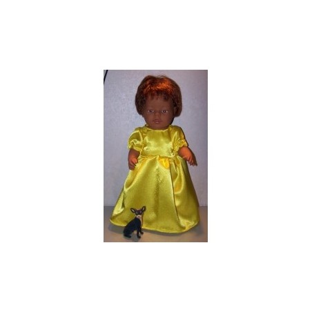 prinsessenjurk geel baby born 43cm