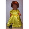 prinsessenjurk geel baby born 43cm