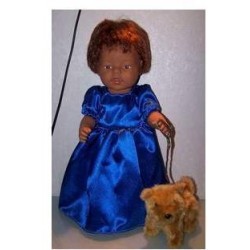 prinsessenjurk blauw baby born 43cm