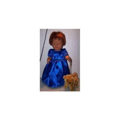 prinsessenjurk blauw baby born 43cm