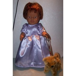prinsessenjurk lila baby born 43cm