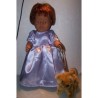 prinsessenjurk lila baby born 43cm