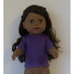 shirtje paars baby born 43cm