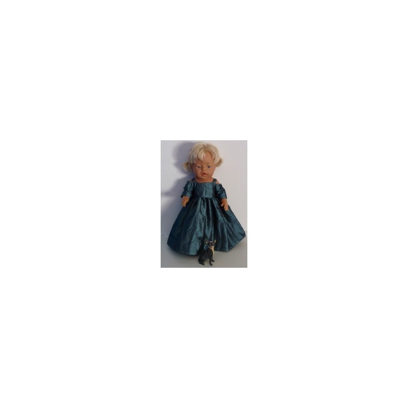 prinsessenjurk donker groen baby born 43cm
