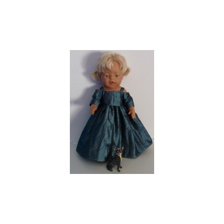 prinsessenjurk donker groen baby born 43cm