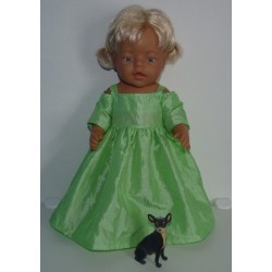 prinsessenjurk licht groen baby born 43cm