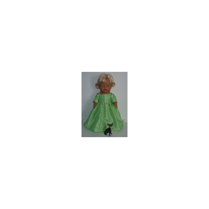 prinsessenjurk licht groen baby born 43cm