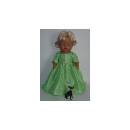 prinsessenjurk licht groen baby born 43cm