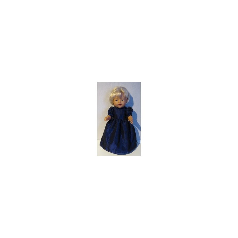 prinsessenjurk donker blauw baby born 43cm