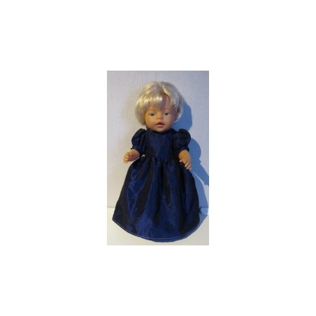 prinsessenjurk donker blauw baby born 43cm