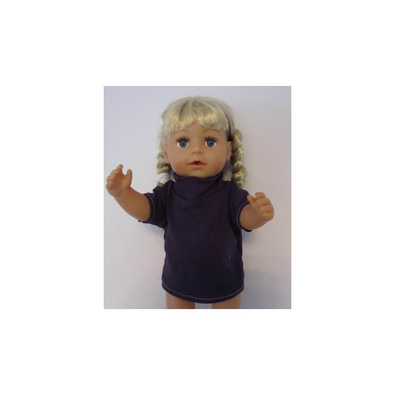 shirtje blauw nr 5 baby born 43cm