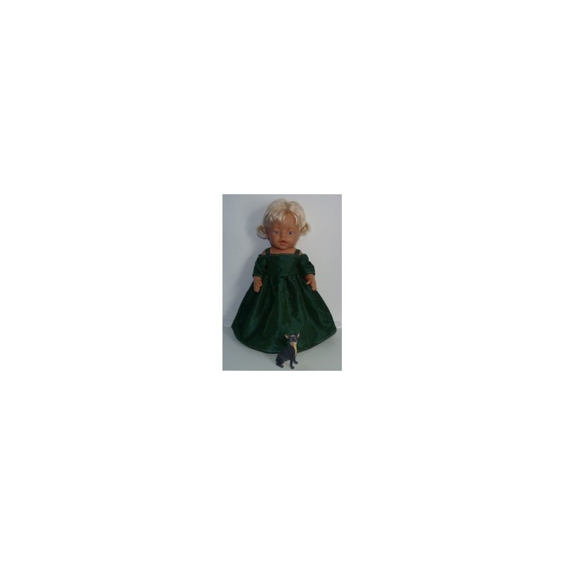 prinsessenjurk groen baby born 43cm