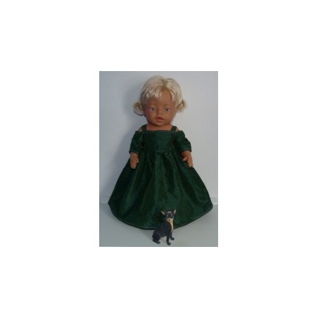 prinsessenjurk groen baby born 43cm