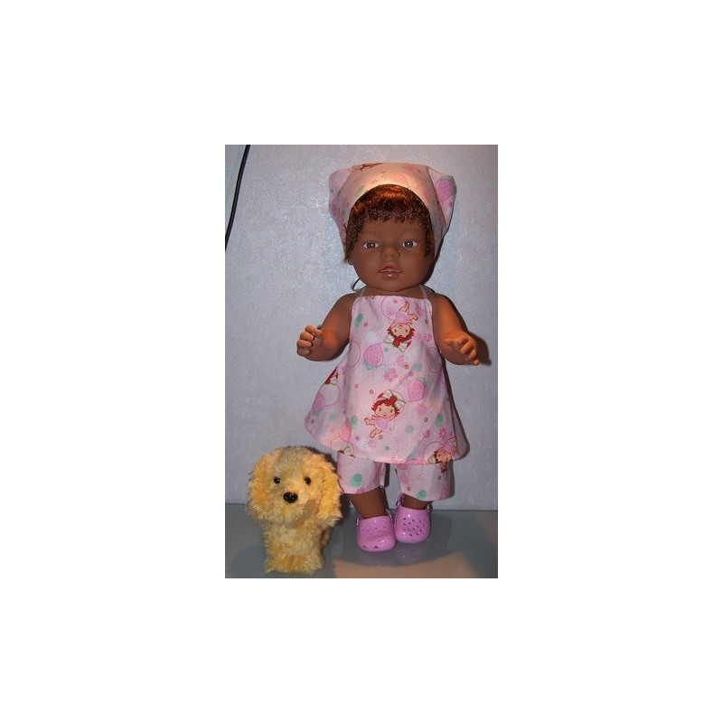 halterjurk setjestrawberry shortcake bubbels  baby born 43cm