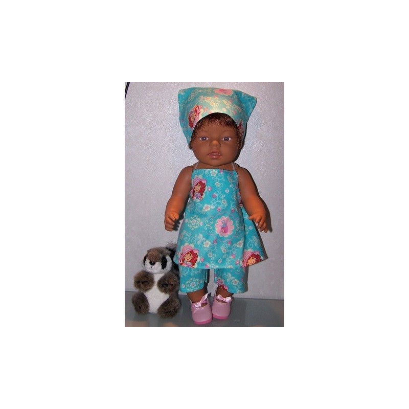 halterjurk setje strawberry shortcake tea mint baby born 43cm