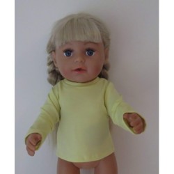 shirtje citroen geel baby born 43cm