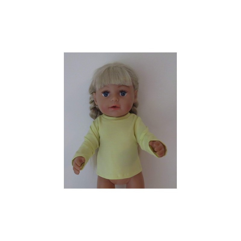 shirtje citroen geel baby born 43cm