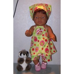 halterjurk setje strawberry shortcake gieter baby born 43cm
