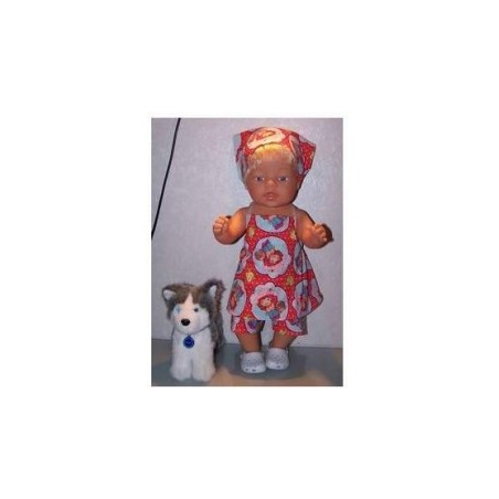 halterjurk setje strawberry shortcake aardbeien baby born 43cm