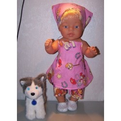 halterjurk setje dora paard baby born 43cm