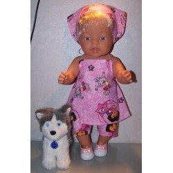 halterjurk setje dora sterren baby born 43cm
