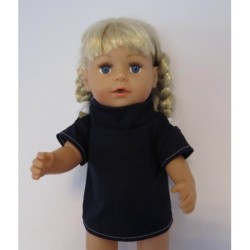 shirtje donker blauw nr 6 baby born 43cm