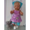 halterjurk setje lieveheerstbeestjes baby born 43cm