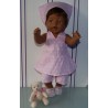 halterjurk setje roze sterren baby born 43cm