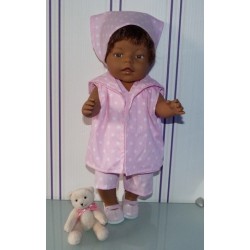 halterjurk setje roze sterren baby born 43cm