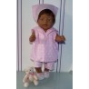 halterjurk setje roze sterren baby born 43cm