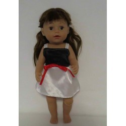 zonnejurk zwart wit baby born 43cm