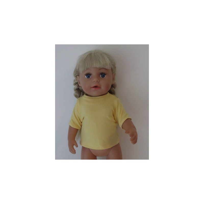 shirtje geel baby born 43cm
