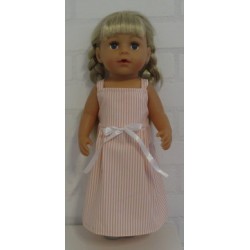zonnejurk roze gestreept baby born 43cm