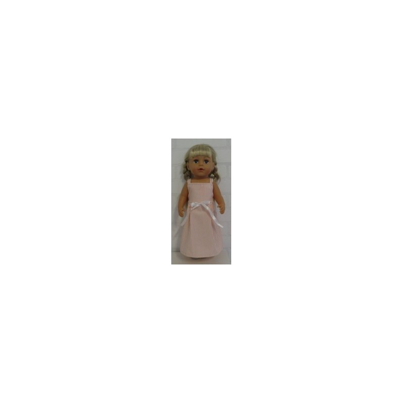 zonnejurk roze gestreept baby born 43cm