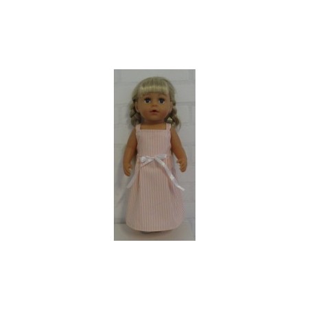 zonnejurk roze gestreept baby born 43cm