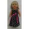 zonnejurk zwart polka dots wit baby born 43cm