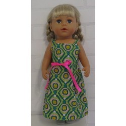 zonnejurk groen appels baby born 43cm